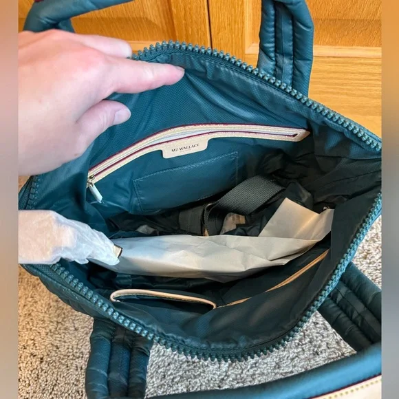 NWT MZ Wallace Small Sutton Deluxe - Emerald - Picture 5 of 6